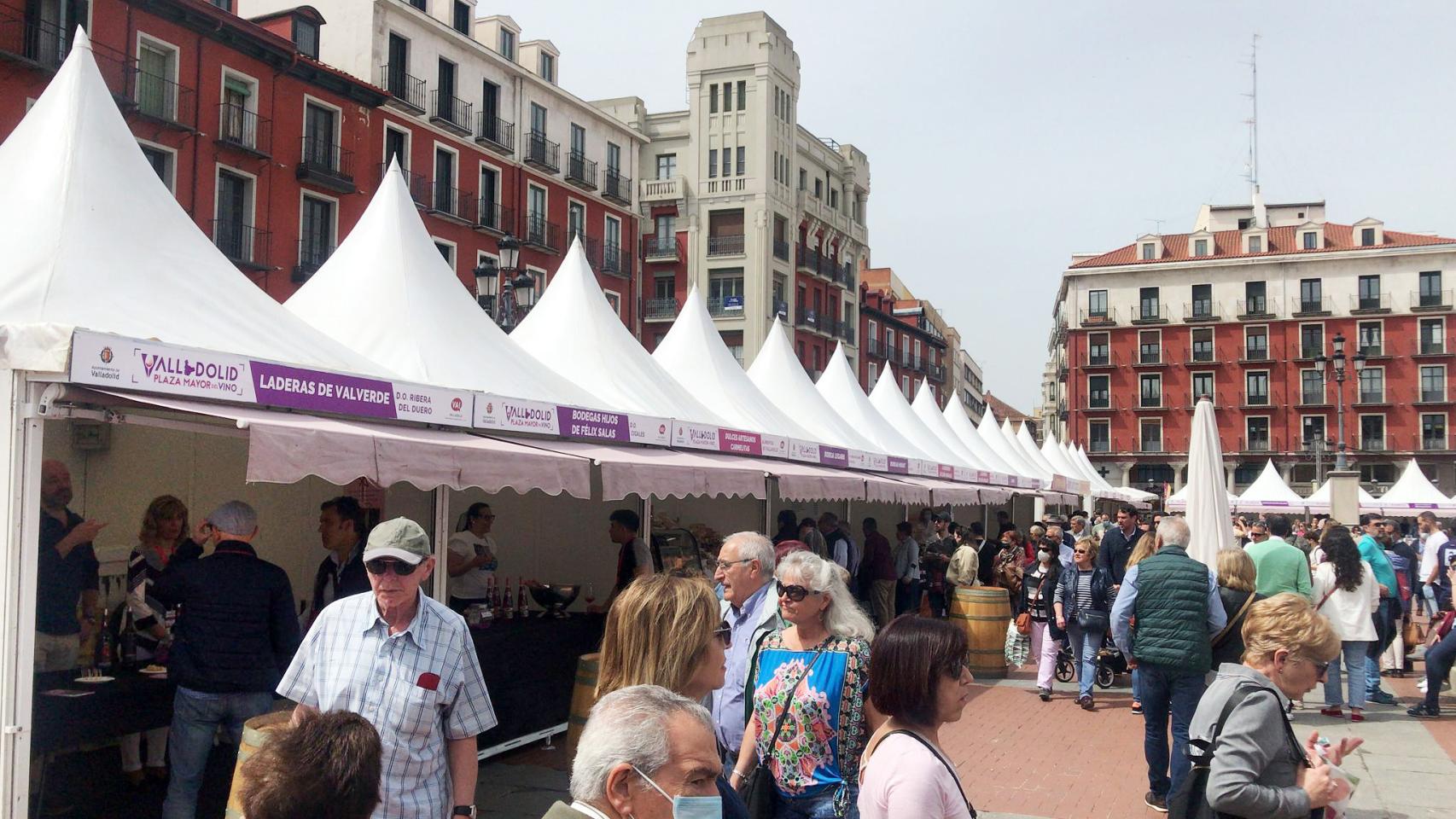 Imagen de una de las últimas ediciones de la Plaza Mayor del Vino