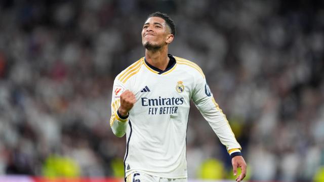 Jude Bellingham celebra su decisivo gol en El Clásico