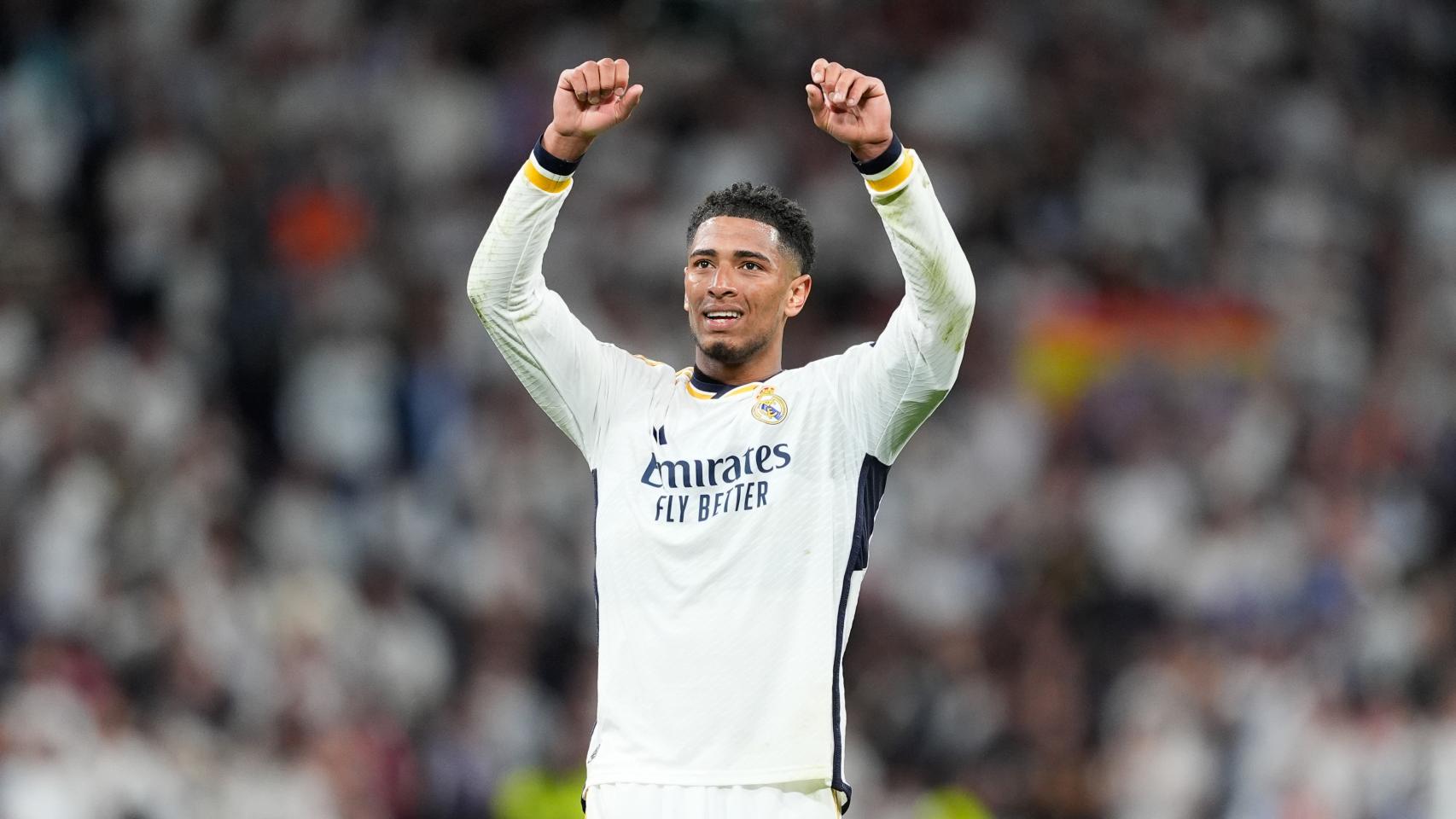 Jude Bellingham celebra su decisivo gol en El Clásico