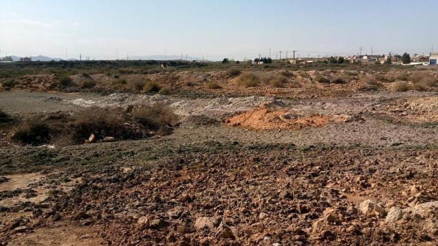 El paraje de El Hondón, en Cartagena, una de las zonas contaminadas por metales pesados y radiación del Grupo Ercros.