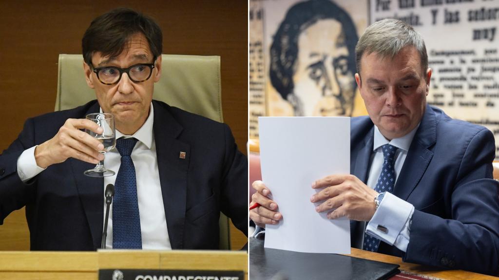 Salvador Illa y Víctor Francos, en las comisiones de investigación del Congreso y del Senado.