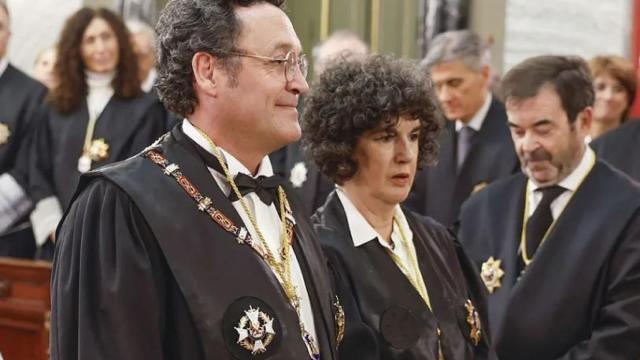 María Ángeles Sánchez Conde, el pasado 24 de enero, cuando amadrinó a Álvaro García Ortiz en la toma de posesión de este como fiscal general.