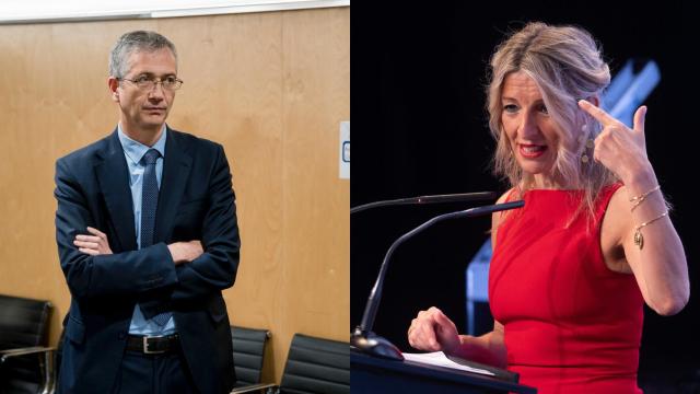 Pablo Hernández de Cos y Yolanda Díaz