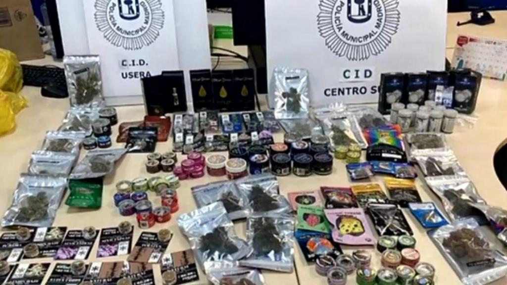 Productos incautados por la Policía Municipal de Madrid