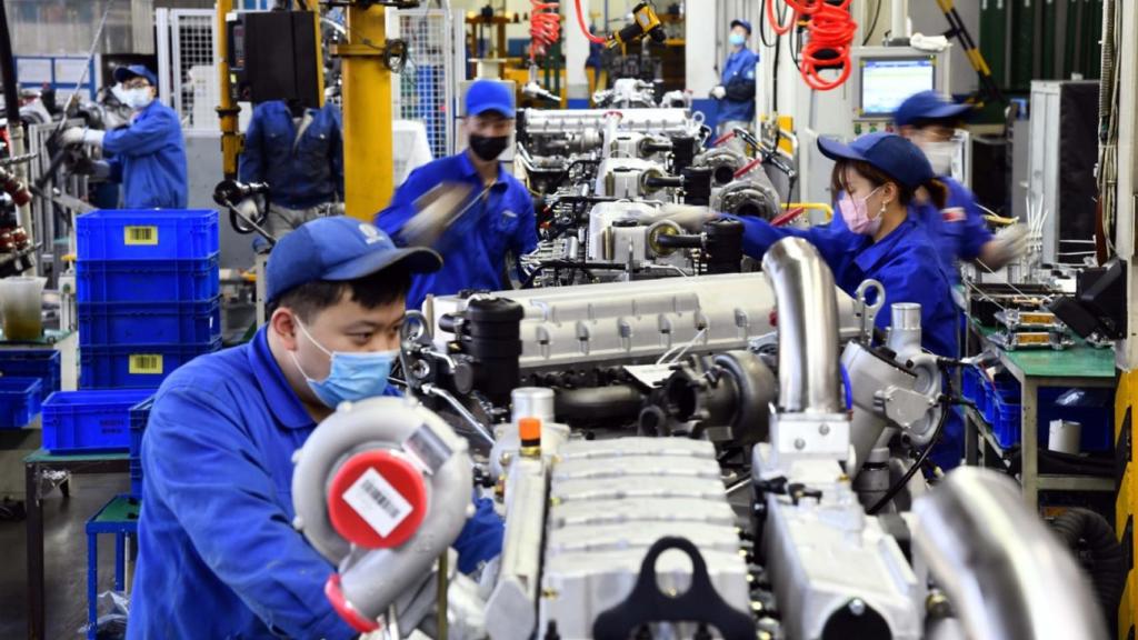 Una de las fábricas de motores de Weichai Power