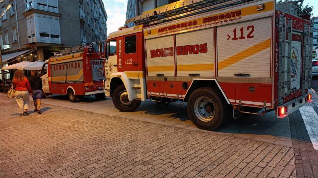 Imagen de archivo de un camión de los Bomberos de Boiro.