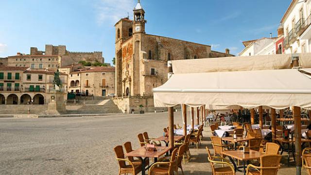 Vista de la plaza de Trujillo