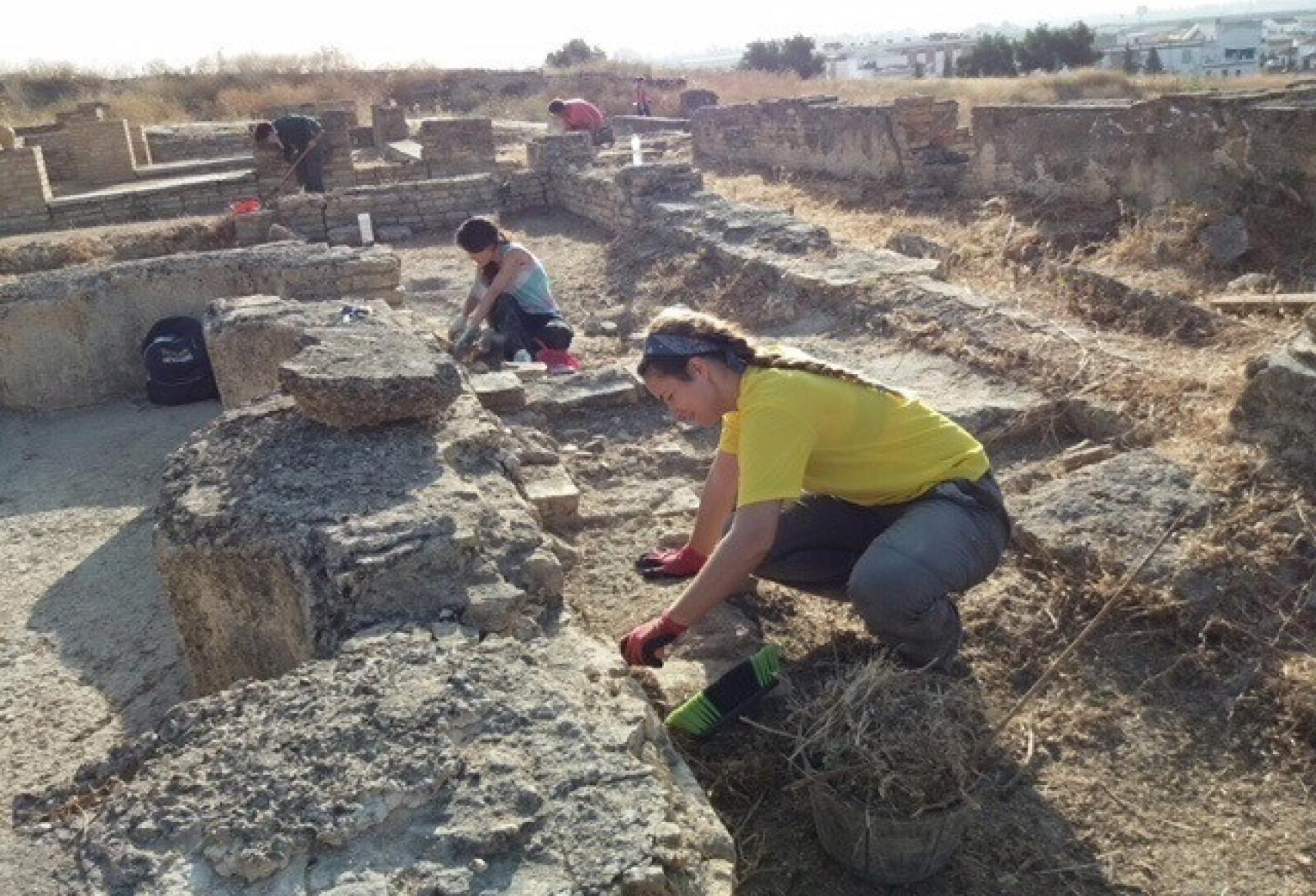Excavaciones en la casa de la Cañada Honda de Itálica.