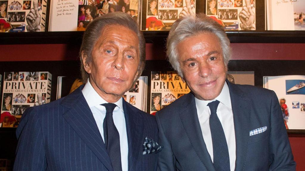 Valentino Garavani y Giancarlo Giammetti.