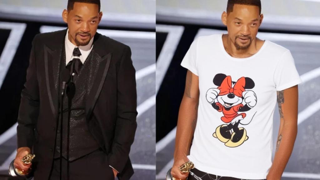 Will Smith: Imagen real (izquierda) / Imagen alterada (derecha)