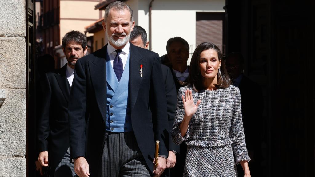 Los Reyes en la entrega del Premio Cervantes.