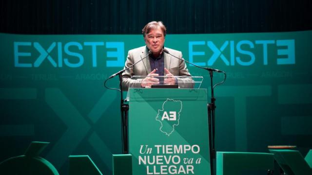 Tomás Guitarte, en un acto de Aragón Existe