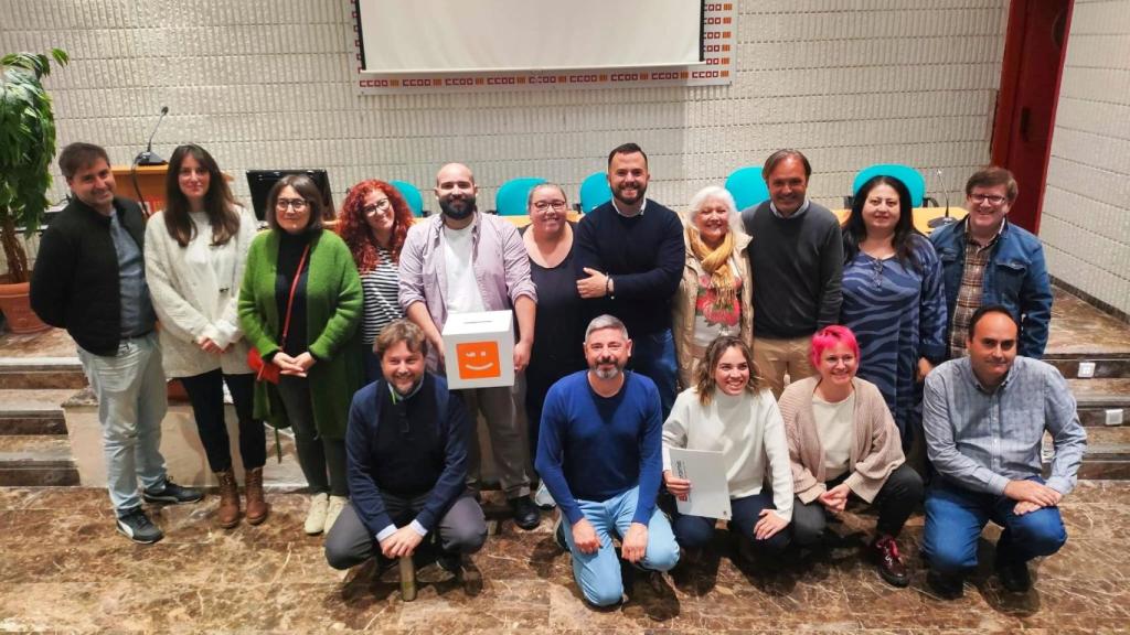 La nueva ejecutiva de Compromís en la ciudad de Alicante.
