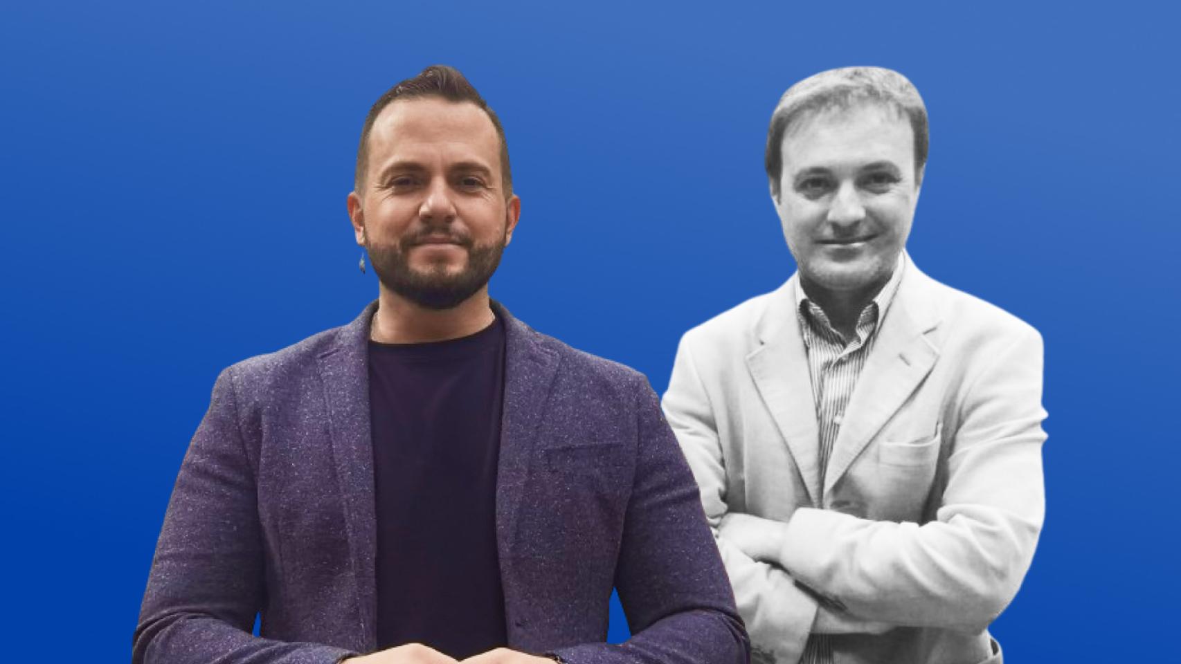 Rafa Mas, concejal y portavoz municipal de Compromís, y Natxo Bellido, exconcejal y exportavoz.