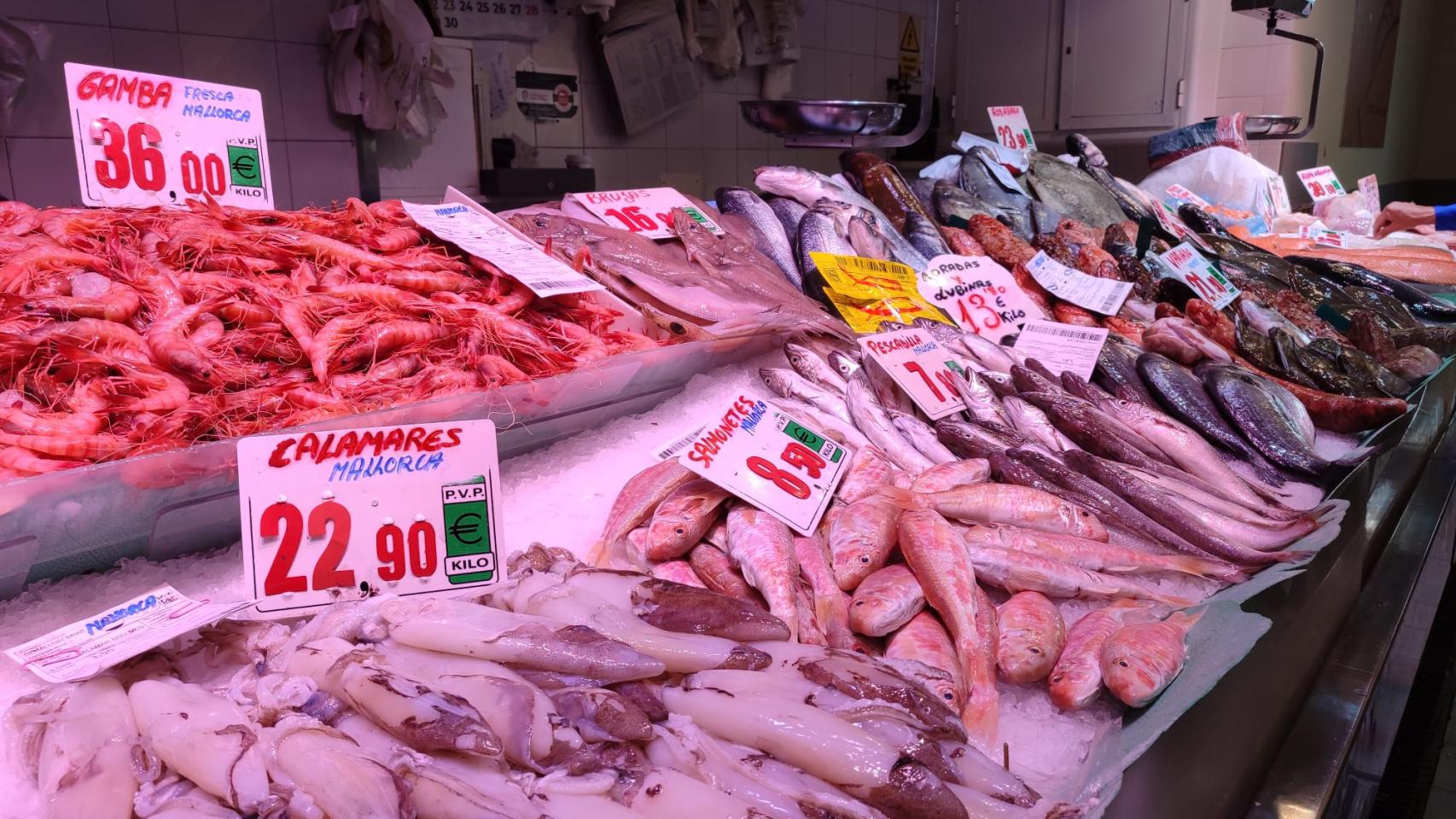 Uno de los puestos del mercado.