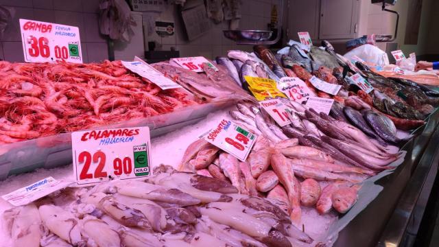 Uno de los puestos del mercado.