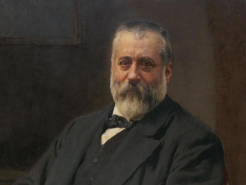 Retrato de Marcelino Menéndez Pelayo.
