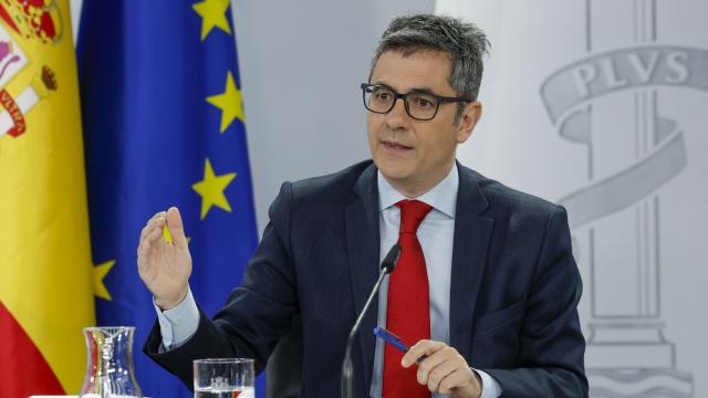 Félix Bolaños, ministro de Presidencia, este martes en Moncloa, tras la reunión del Consejo de Ministros.