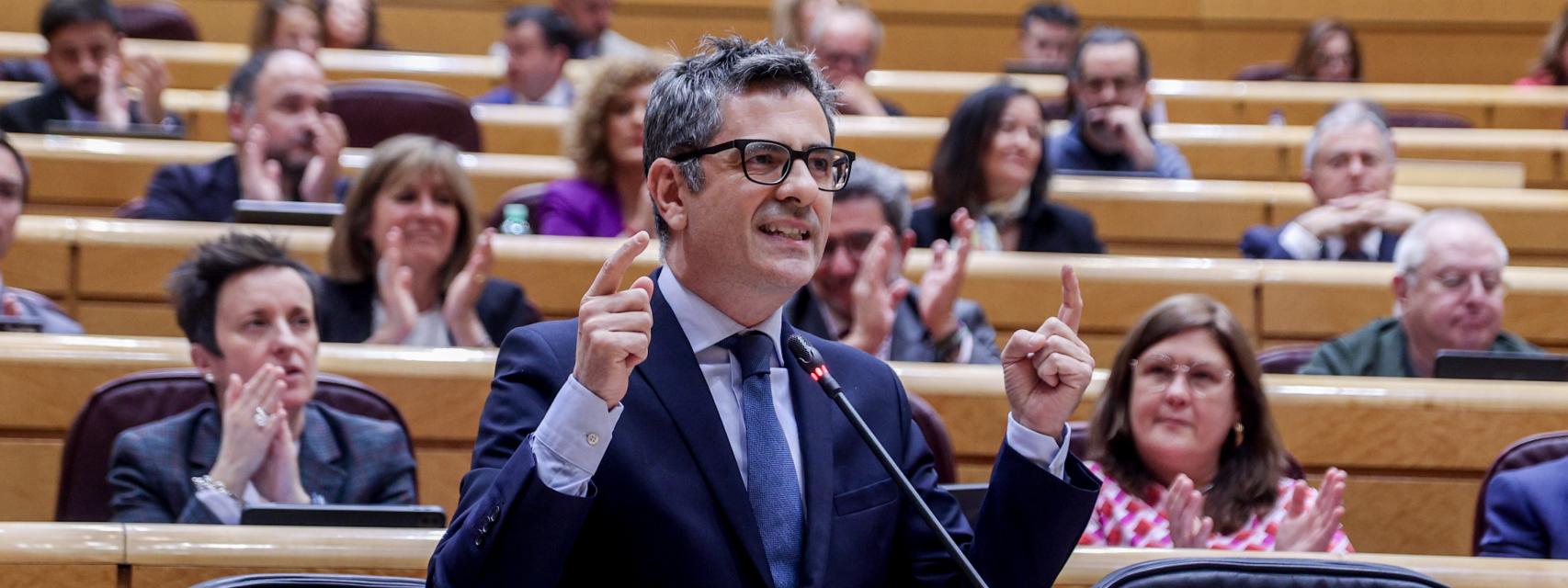 El ministro de Presidencia, Justicia y Relaciones con las Cortes, Félix Bolaños.