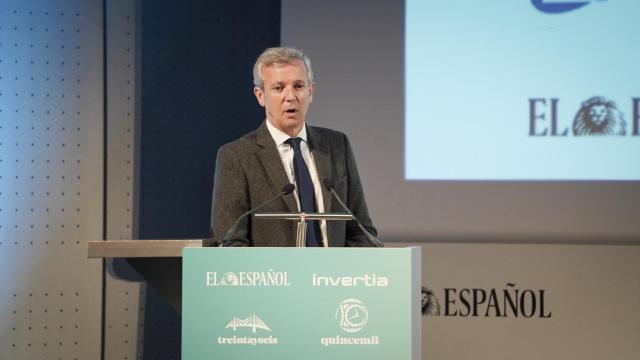El presidente de la Xunta de Galicia, Alfonso Rueda, durante el III Foro Económico Español 'La Galicia que viene'.