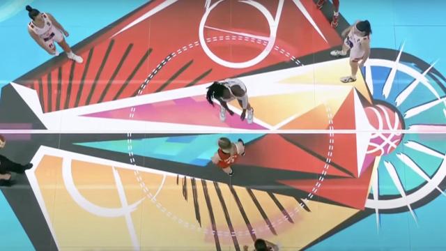 Así es la pista led en la que el Unicaja jugará la Final Four de la BCL