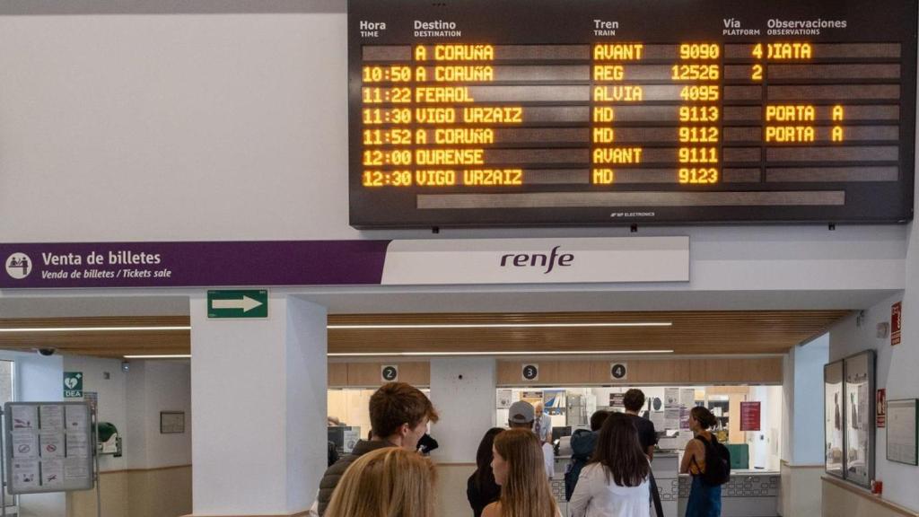 Estación de tren de Santiago de Compostela.
