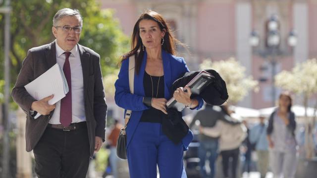 El conseller de Educación, José Antonio Rovira, y la portavoz del Consell, Ruth Merino, este martes