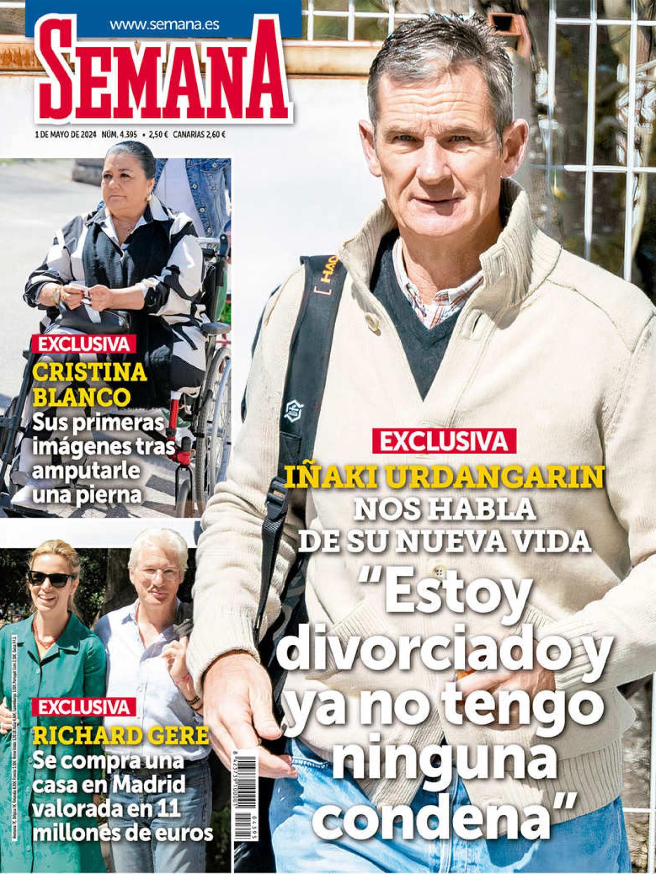 La imagen de Cristina Blanco en silla de ruedas, en 'Semana'.
