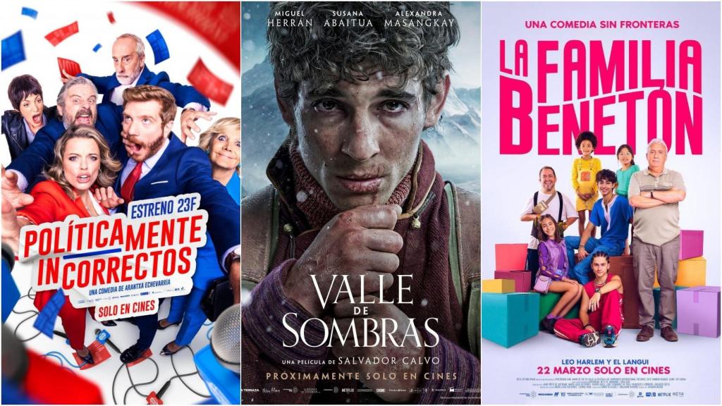 'Políticamente incorrectos', 'Valle de sombras' y 'La familia Benetón'.