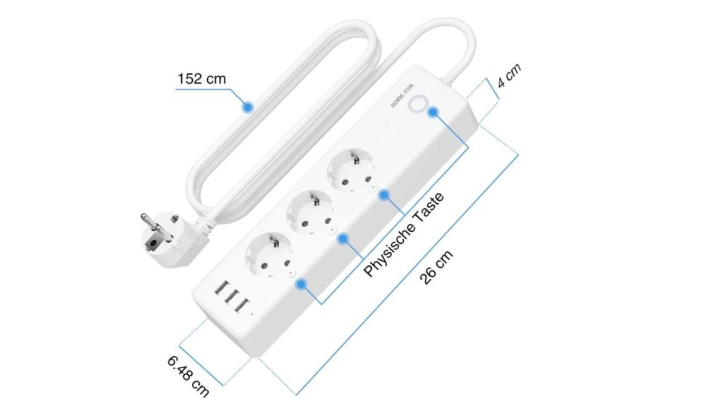 Dimensiones de la regleta