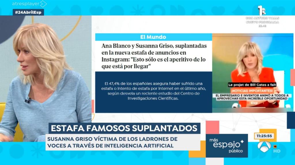 Susana Griso en 'Espejo Público'.