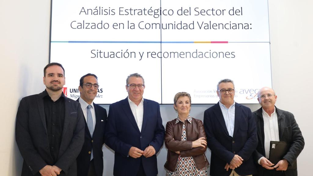 Presentación del estudio sobre el calzado en Alicante.