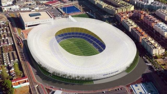 Render del Estadio de Gran Canaria tras las obras que se llevarán a cabo.