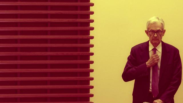 El presidente de la Fed, Jerome Powell, antes de una intervención en un evento económico.