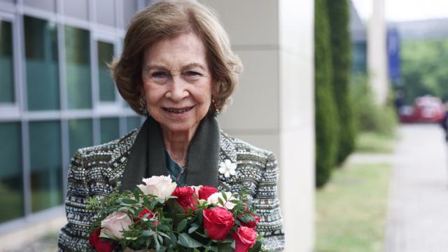 La Emérita, a su llegado al congreso en Polonia.