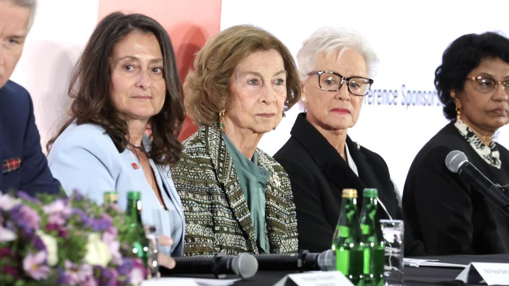 La reina Sofía, en un momento de la conferencia.