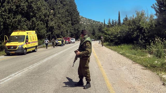Un soldado israelí en la frontera norte con el Líbano.