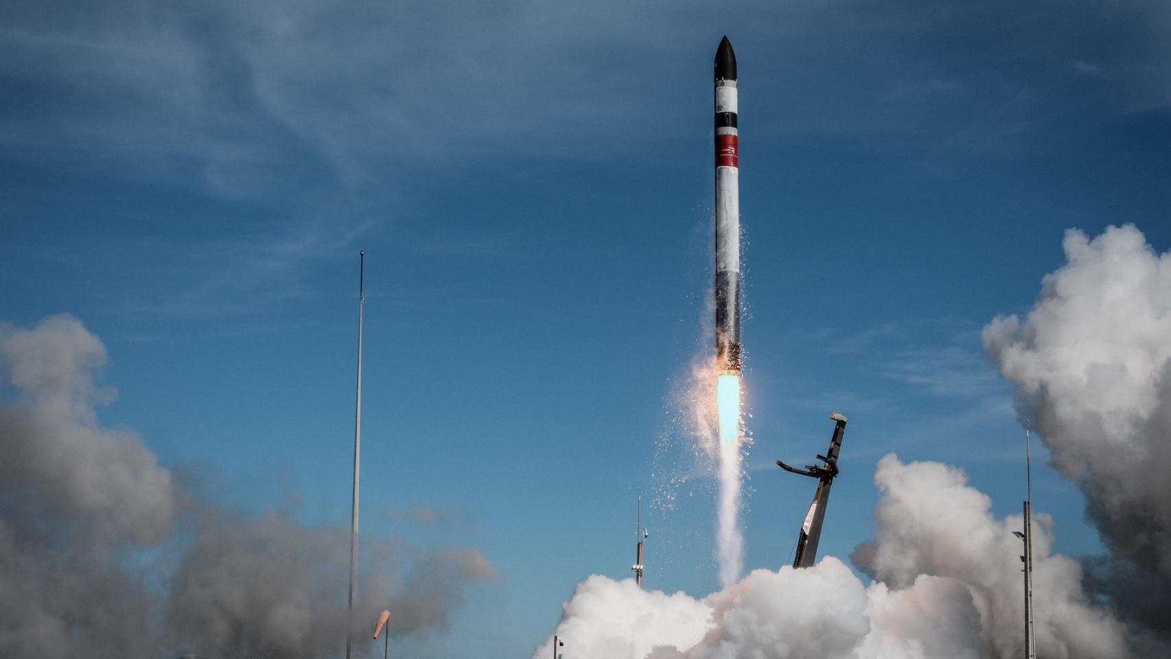 Despegue del cohete Electron con la misión de la NASA