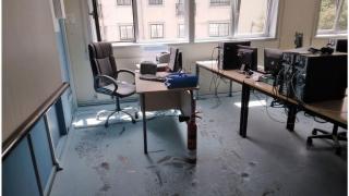 El aula en el que se produjo la avería, en el IES de Arzúa.