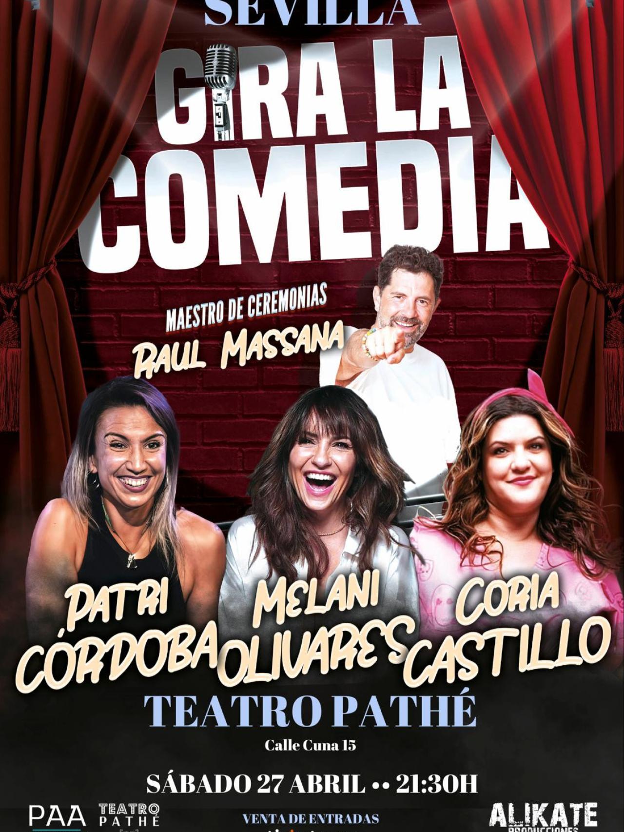 Cartel del espectáculo que se presenta este sábado en el Teatro Pathé.
