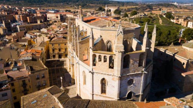 Vista aérea de Montblanc en Tarragona
