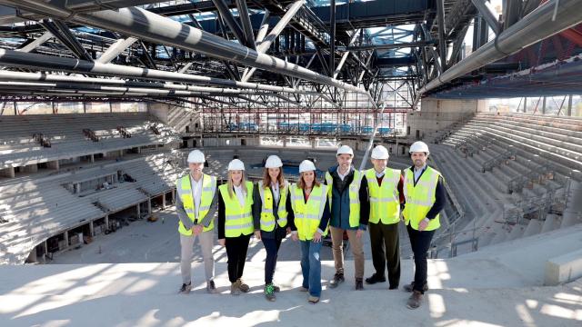 Visita a las obras de la alcaldesa de Valencia, María José Catalá. EE