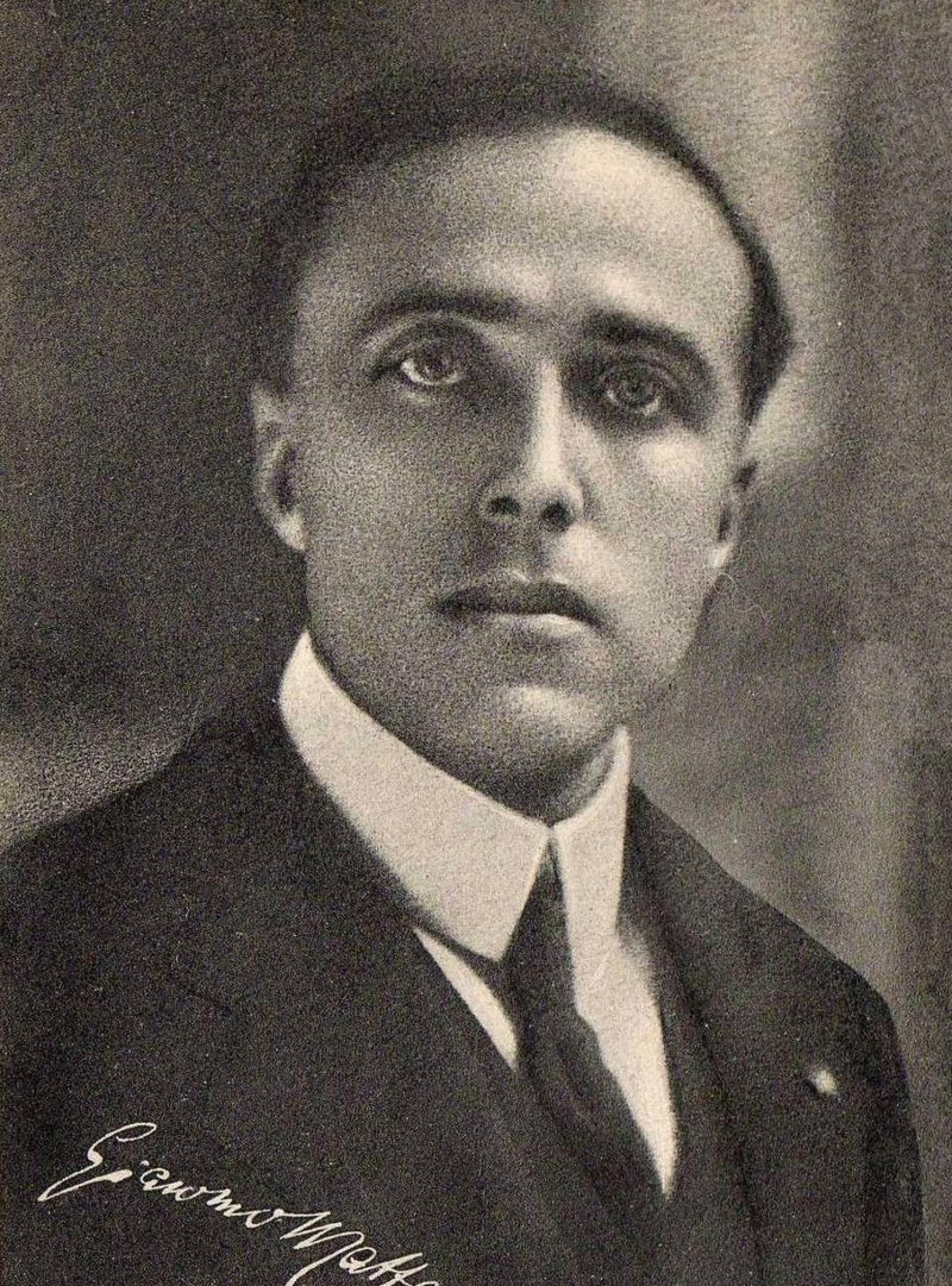 Retrato de Giacomo Matteotti.