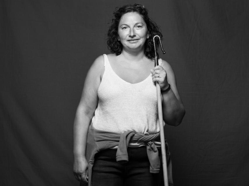Elena es ganadera de ovino en el municipio soriano de Yanguas.