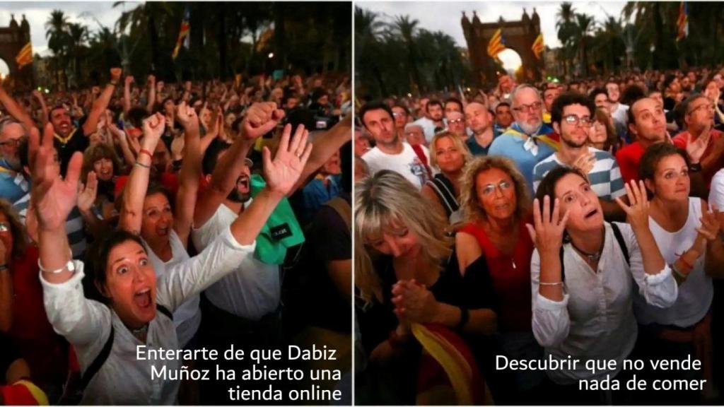 La cara que se le quedó a esta redactora cuando fue a ver la tienda sin haber leído que no era un proyecto gastronómico