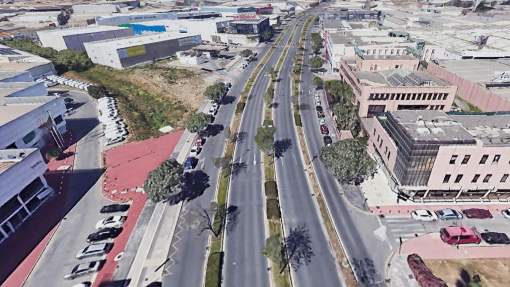 Vista de la Avenida Ortega y Gasset de Málaga.