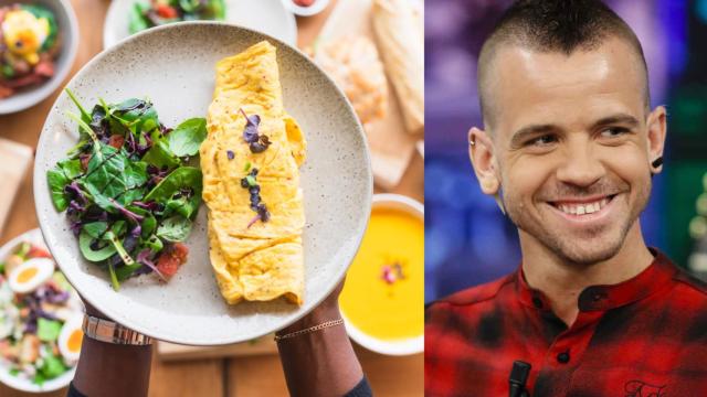 Una tortilla francesa y el chef Dabiz Muñoz.