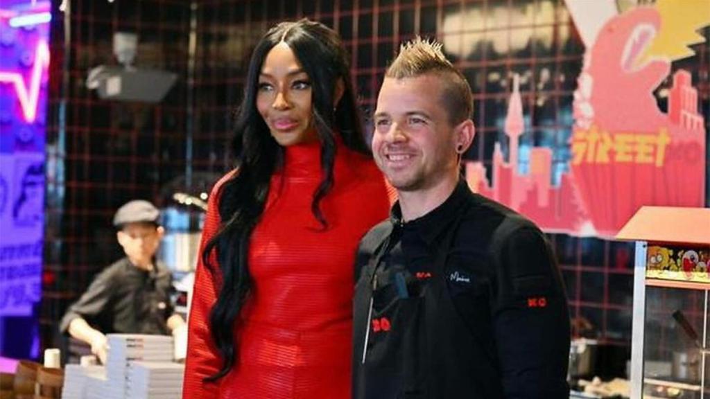 Dabiz Muñoz y Naomi Campbell en StreetXo Dubái.