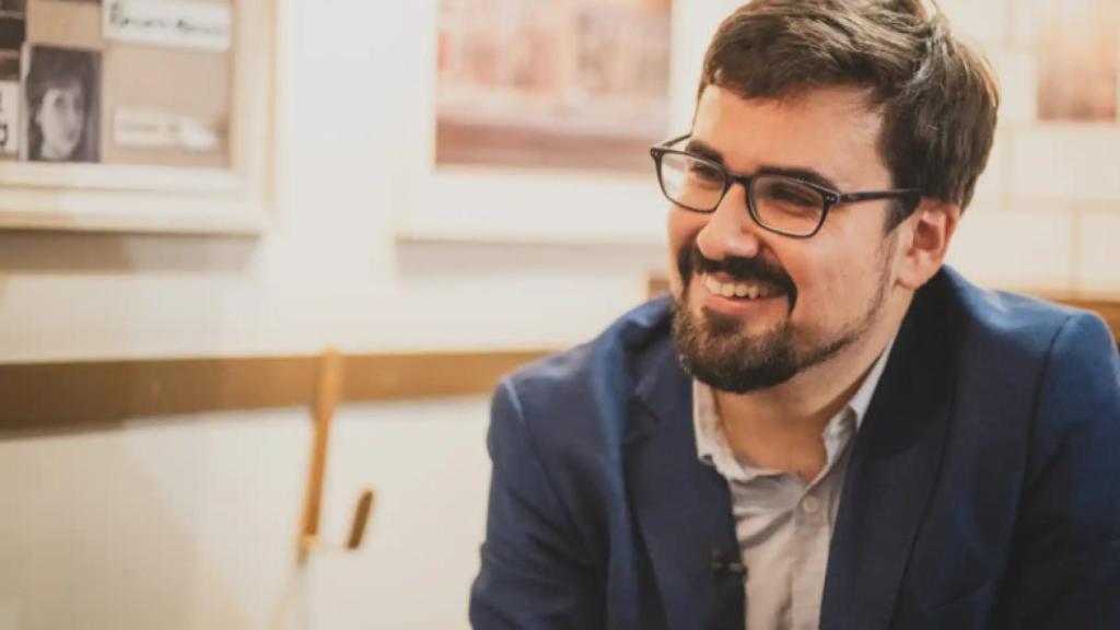 Guillermo del Valle, durante una entrevista para EL ESPAÑOL