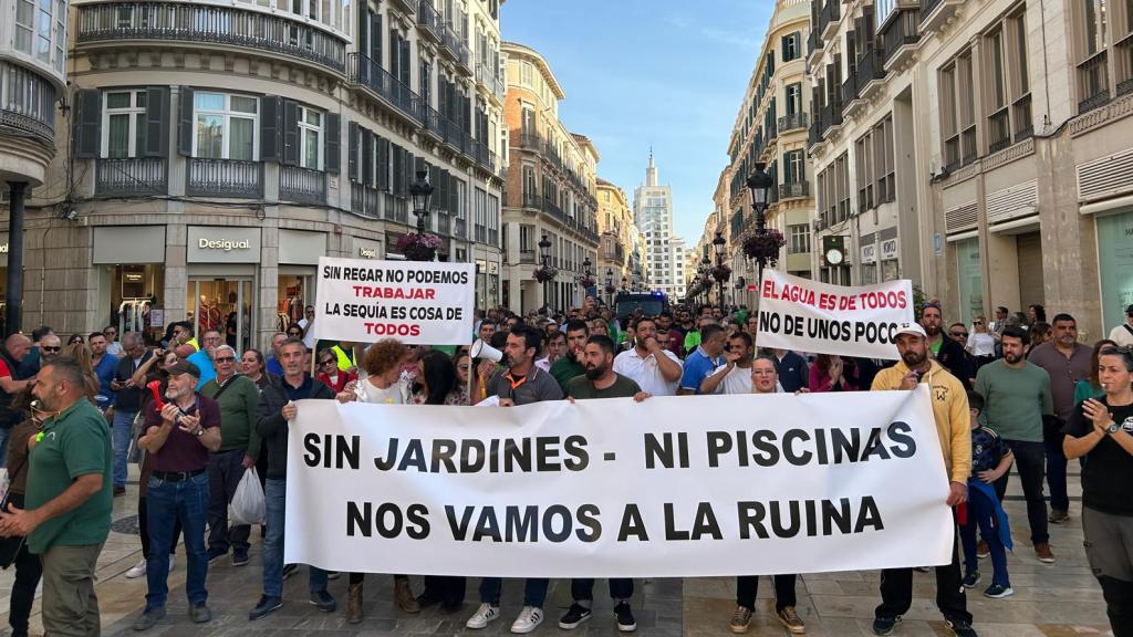 Imagen de una de las manifestaciones de la Plataforma, en Málaga.